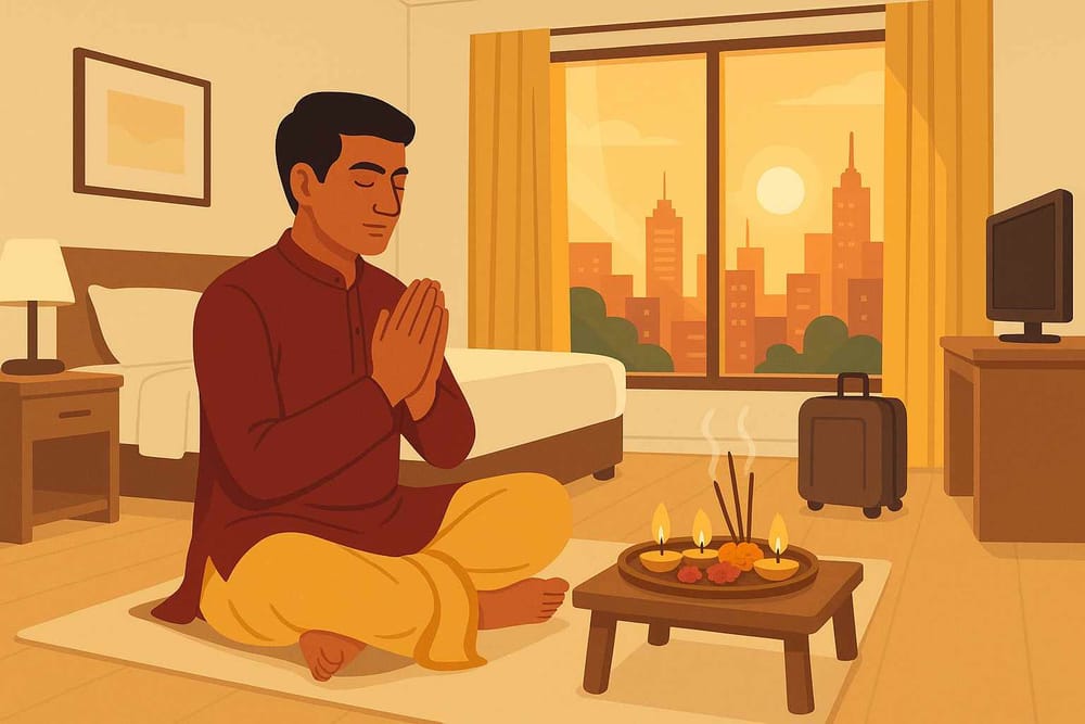 Maintaining Traditions On the Move: Dashakarma & Puja Practices for the Traveling Devotee