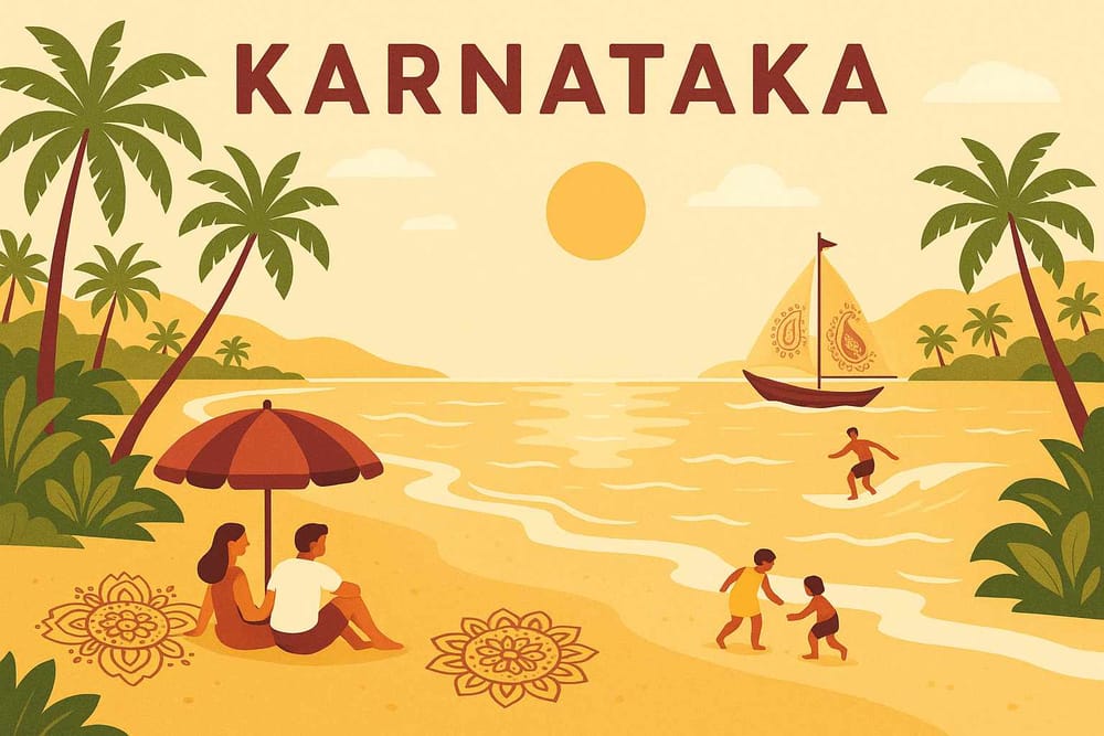 Pristine Shores of Karnataka-Beaches Await: Exploring Karnataka's Coastline