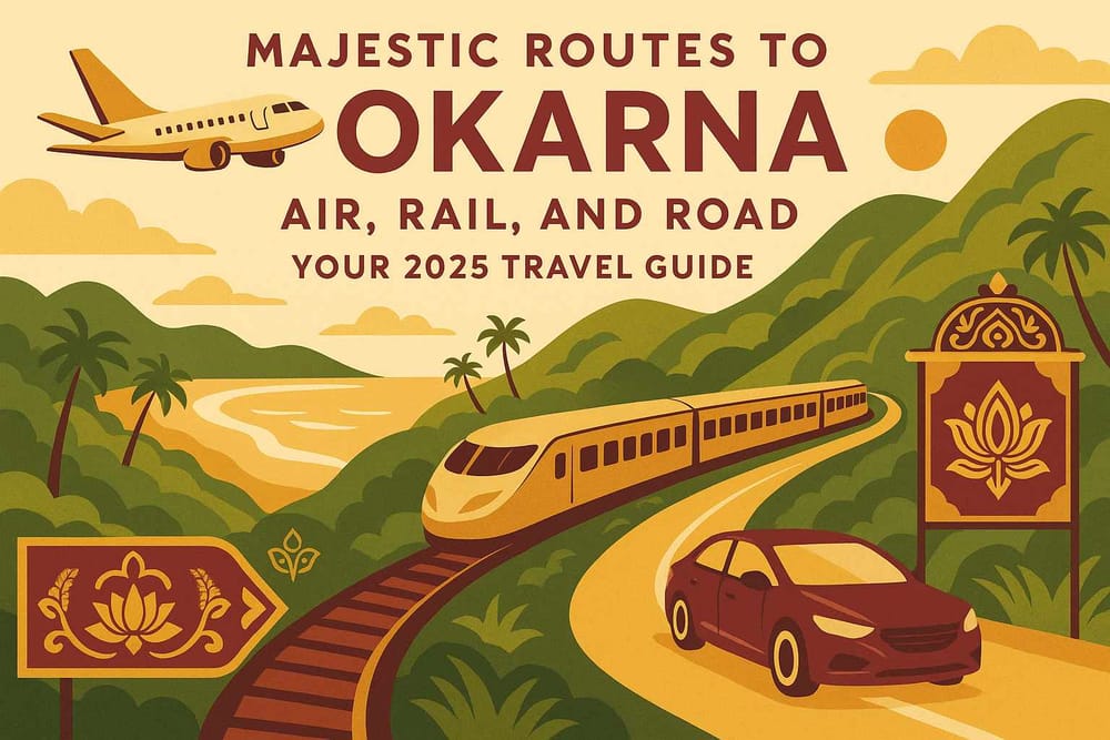 Majestic Routes to Gokarna- Air Rail and Road- Your 2025 Travel Guide