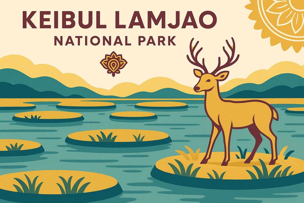 Keibul Lamjao National Park-The Only Floating Park in the World