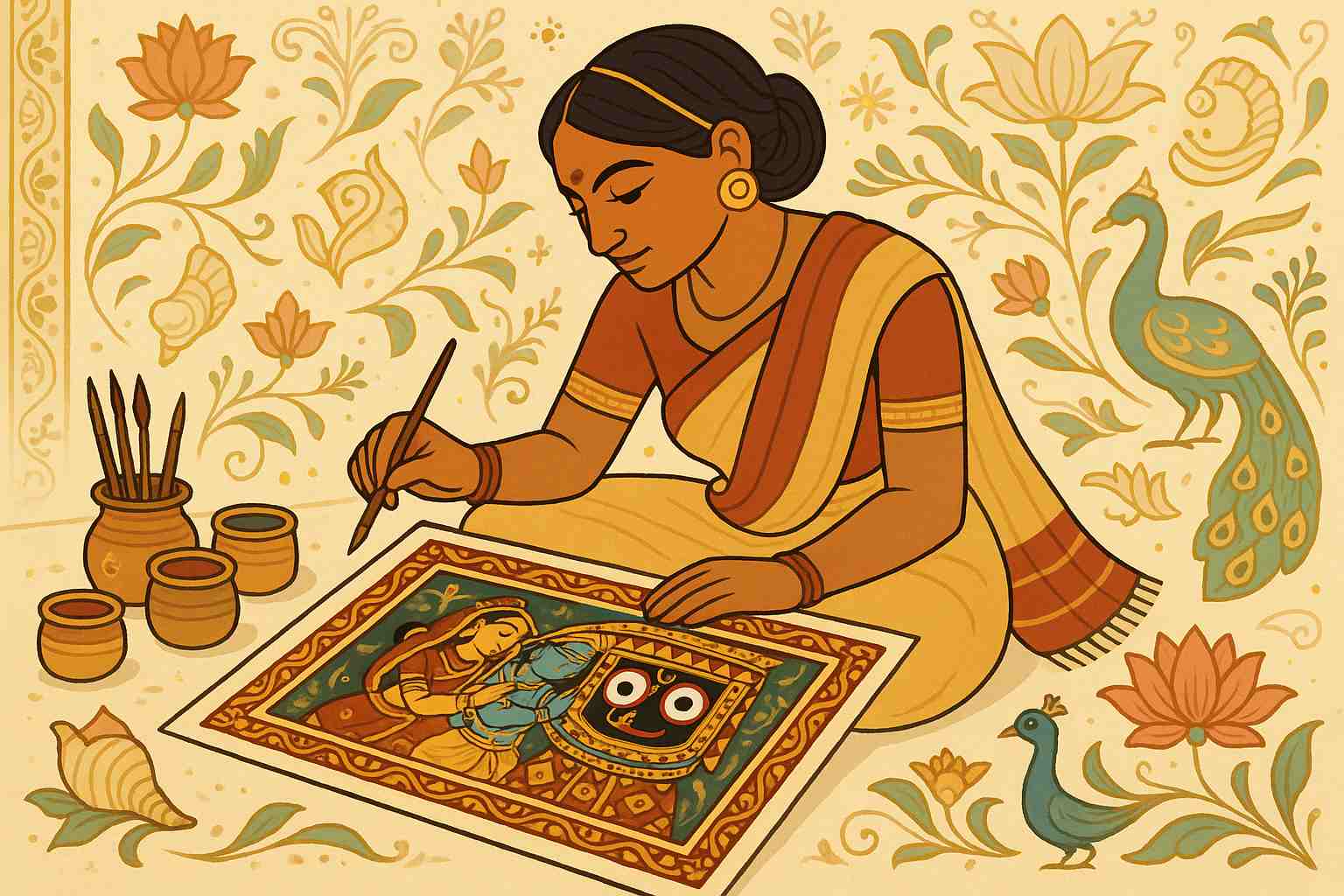 Exploring Pattachitra- Techniques and Symbolism Defined