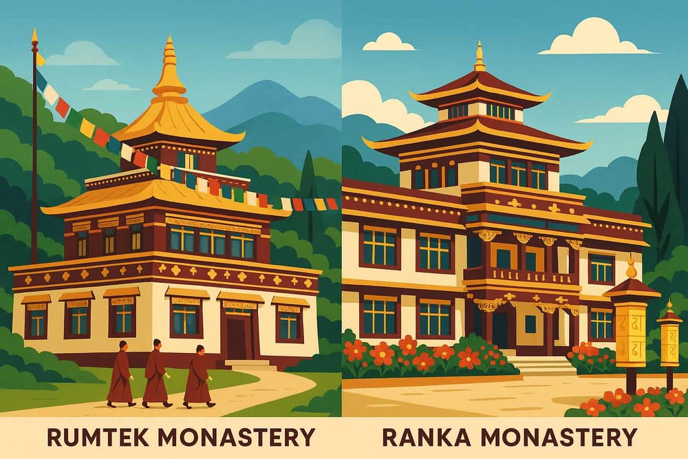 Rumtek vs Ranka Monastery- A 2025 Comparison Guide