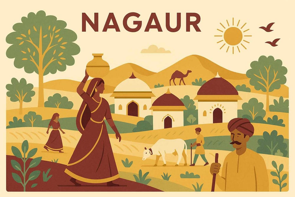 Nagaur's Heart Explored-Villages, Area, Population in 2025