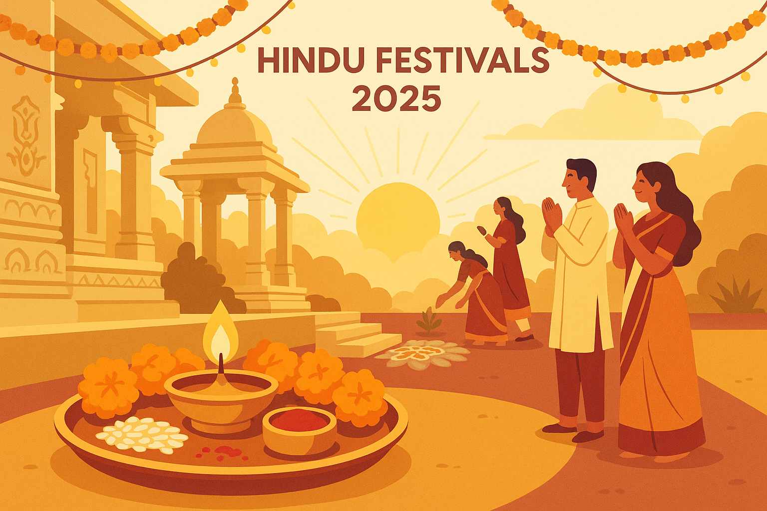 Celebrating Divine Energies: Your 2025 Poojn Guide to Key Hindu Festivals