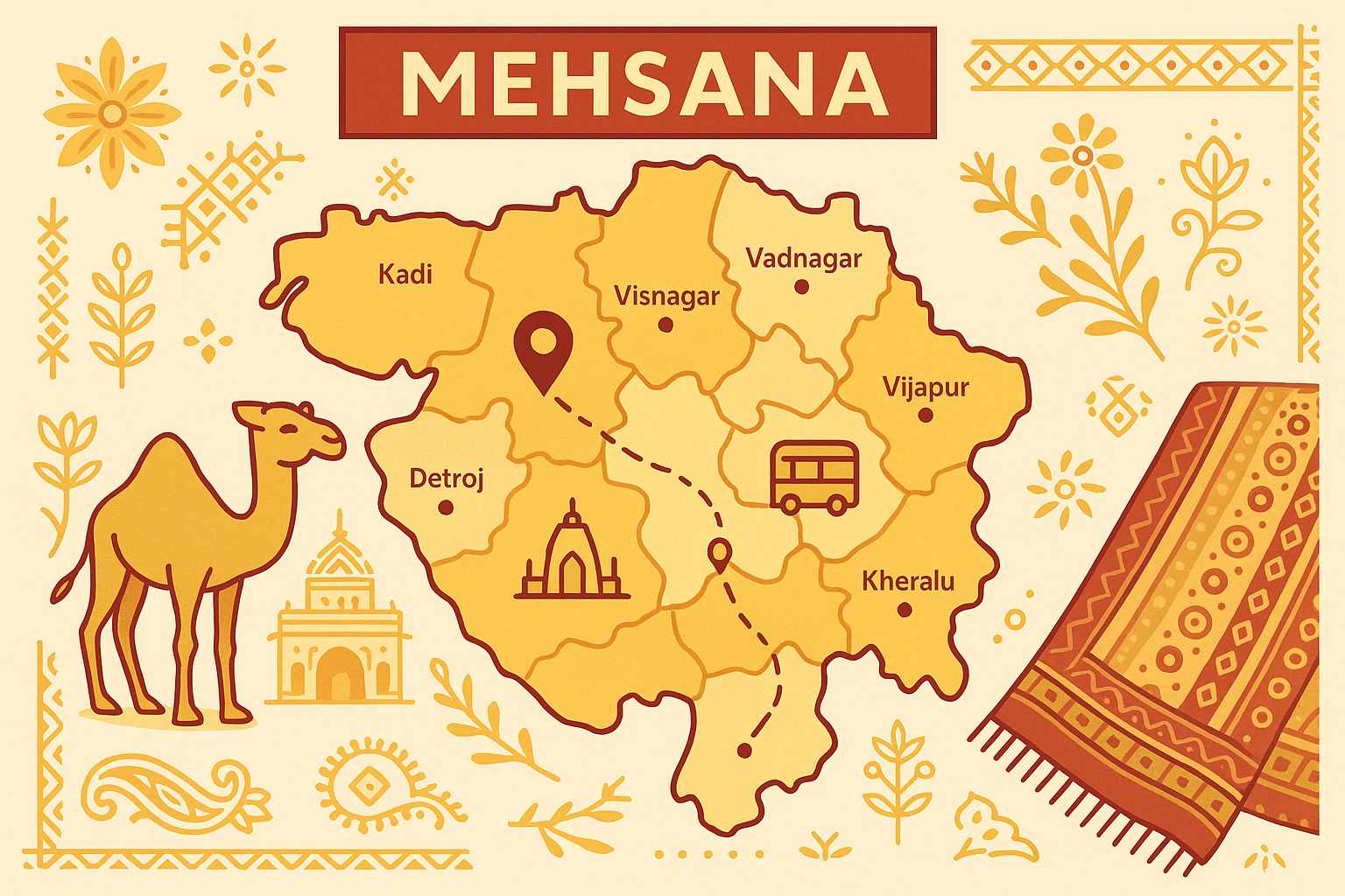 Exploring Mehsana - Maps Talukas and Villages Guide 2025