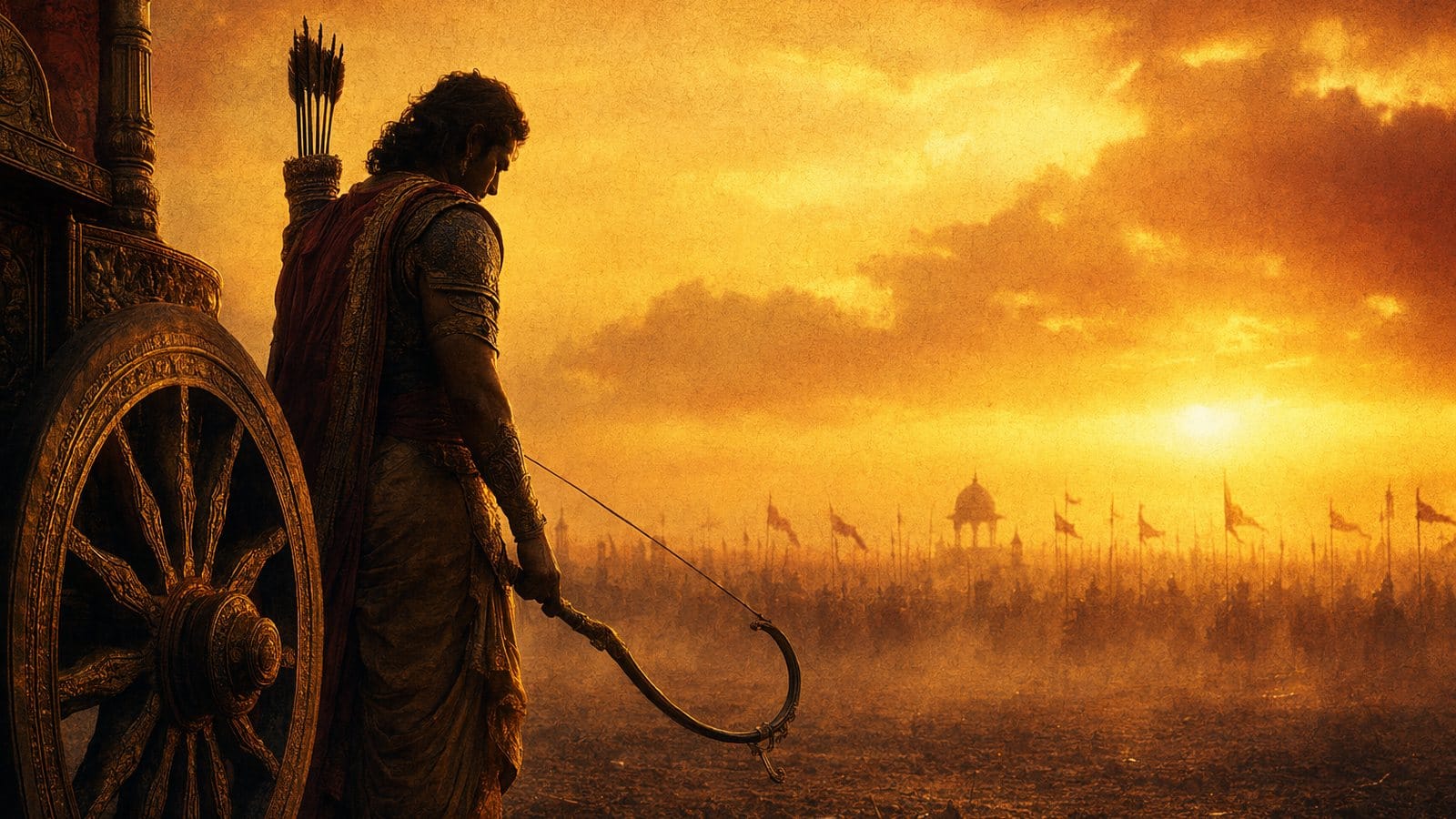 Arjuna moral crisis at Kurukshetra for Bhagavad Gita Chapter 1