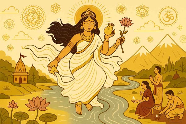 The Divine Journey: Goddess Ganga's Sacred Path Unfolds