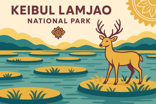 Keibul Lamjao National Park-The Only Floating Park in the World