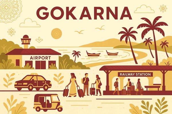 Exploring Gokarna - Navigate Airports and Railways Data Free
