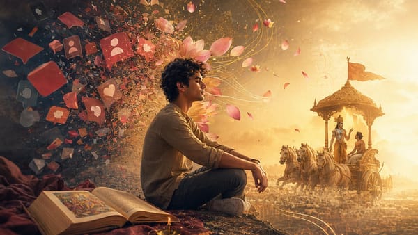 Gen Z reader finding focus and purpose through Bhagavad Gita wisdom